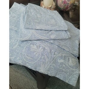 Ralph Lauren Springhill Suite King Cotton Pillow Cases Blue White